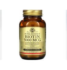 Biotin (Solgar США) 5000 mcg (Super Potency) 100 vcaps