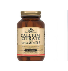 Solgar Calcium Citrate with Vitamin D3, 120 tabl