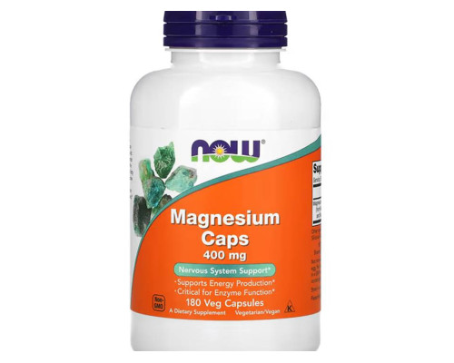 Magnesium (NOW (США)) 400мг, 180 vcaps