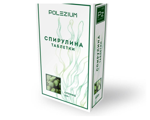 Спирулина в таблетках Polezium 100гр