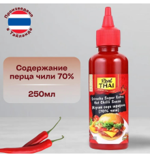 Соус REAL THAI 250мл Шрирача (70% чили) пл/б