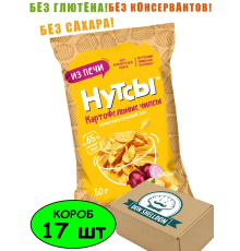 Картофельные чипсы 'НУТСЫ' 50гр Пармезан и красный лук 1/17