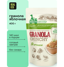 Мюсли (Бионова (Россия)) 400гр хрустящие запеченные т.з.Яблочные