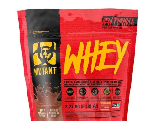 Whey (MUTANT (США)) 2270гр тройной шоколад