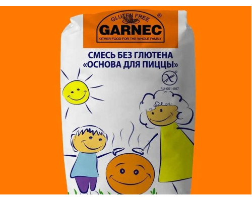 Смесь (Гарнец Россия) Для Выпечки Основа Для Пиццы, Без Глютена 600г