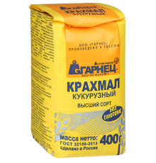 Крахмал Гарнец 400гр кукурузный  без глютена /6шт