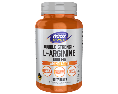 Arginine (NOW (США)) 1000mg, 60таб