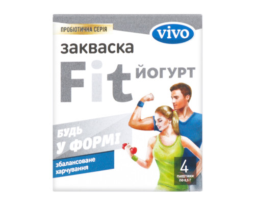 Закваска бактериальная 'Fit - Йогурт VIVO' 4пак, 0,5гр