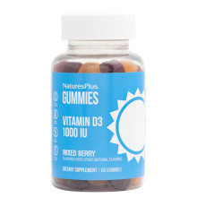 Vit D3 Natural (Nature's Plus) 1000 Iu, 60 gummies