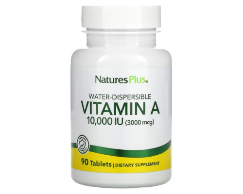 Vit A 10,000 (Nature's Plus) Iu water-disp, 90 tabl