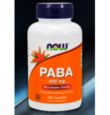 PABA (NOW (США)) 500 mg 100 капс.