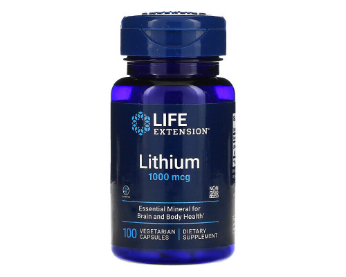 Lithium (Life Extension (США)) 1000 mcg, 100 caps