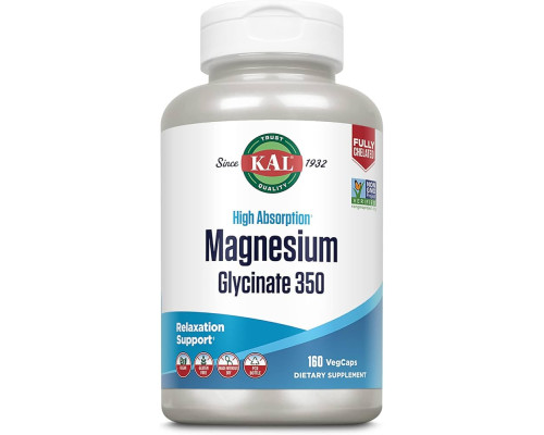 Magnesium Glycinate (KAL США) 350 160ct 350mg