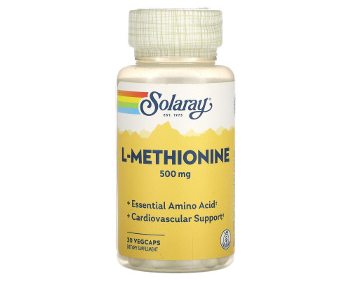 L-Methionine (Solaray США) 30ct 500mg