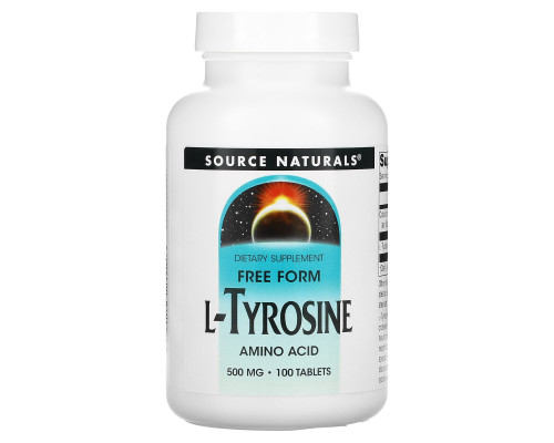 L-Tyrosine (Source Naturals) 500 mg, 100 tablets