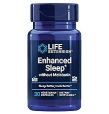 Life Extension Enhanced Sleep without Melatonin, 30 vegetarian capsules