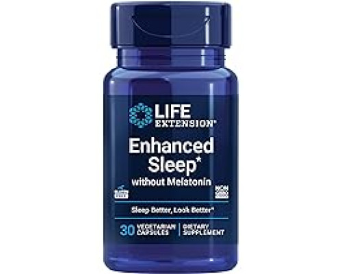 Life Extension Enhanced Sleep without Melatonin, 30 vegetarian capsules