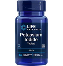 Life Extension Potassium Iodide Tablets, 130 mg, 14 vtabl