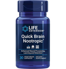 Life Extension Quick Brain Nootropic, 30 vegetarian capsules