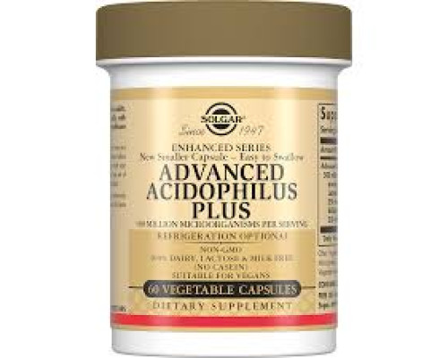 Advanced Acidophilus Plus (Dairy Free) (Solgar США) 60 vcaps