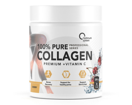 Pure Collagen (OPTIMUM SYSTEM (Россия)) 100% Powder 240гр Вишня