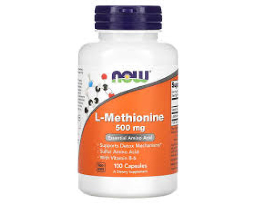 Now L-Methionine 500Mg, 100 caps