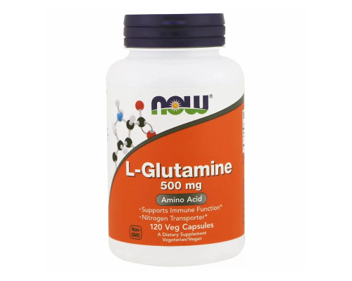 Now L-Glutamine 1000 mg, 120 vcaps