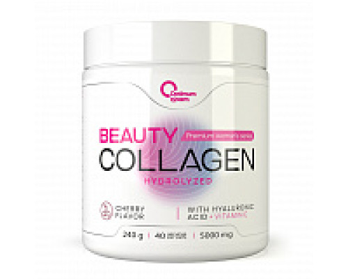 Collagen (OPTIMUM SYSTEM (Россия)) Wellness Beauty 240гр Raspberry