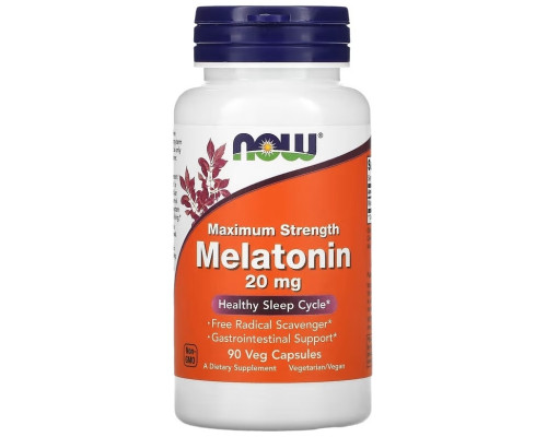 Now Melatonin 20 Mg, 90 vcaps