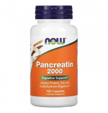 Now Pancreatin 200 mg 10X, 100 caps