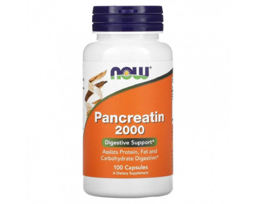 Now Pancreatin 200 mg 10X, 100 caps