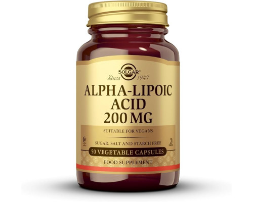 Alpha Lipoic Acid (Solgar США) 200Mg, 50 vcaps