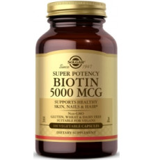 Biotin (Solgar США) 5000mcg (Super Potency) 100 vcaps