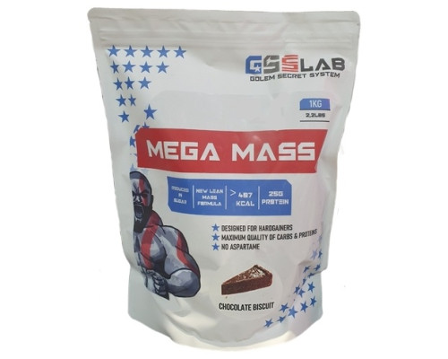 Mega Mass (GSS США) 3кг Шоколадный бисквит