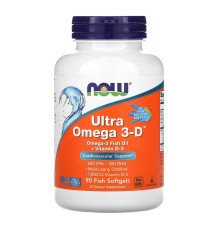 Omega-3 (NOW (США)) Ultra D softgel, 90 softgels