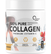 Pure Collagen (OPTIMUM SYSTEM (Россия)) 100% Powder 240гр Малина