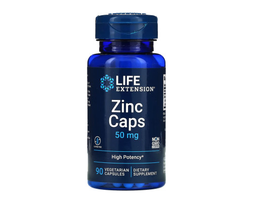 Life Extension Zinc Caps, 50 mg, 90 vcaps