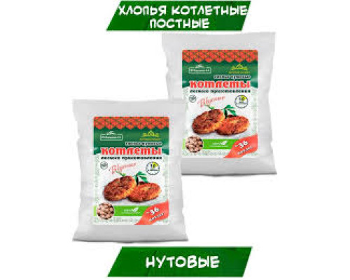 Хлопья котлетные (Вкусное дело) 230гр нутовые с асафетидой 1/12