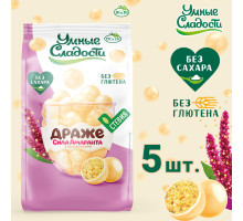 Умные сладости Драже в  белой глазури, амарантовое 50г  1/27