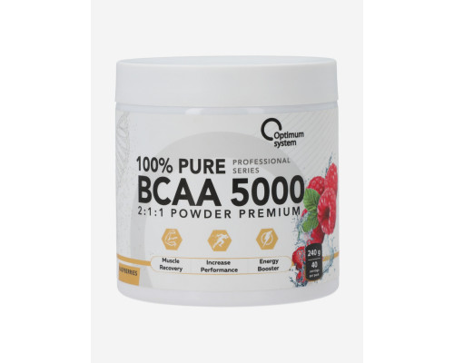 BCAA 5000 (OPTIMUM SYSTEM (Россия)) Powder 550гр Малина