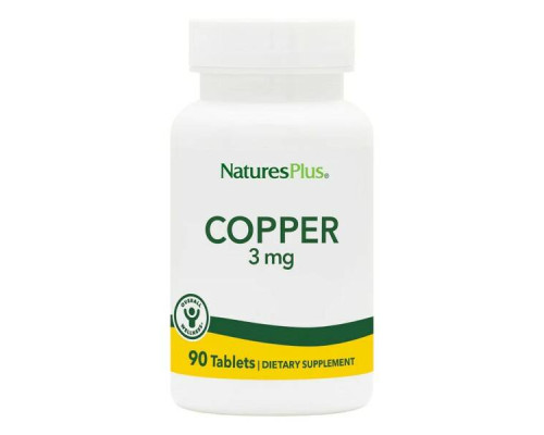 Copper 3 Mg (Nature's Plus) 90 tabl