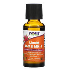 Vitamin D-3 & MK-7 (NOW (США)) 1 Fl Oz Liquid