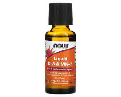 Vitamin D-3 & MK-7 (NOW (США)) 1 Fl Oz Liquid