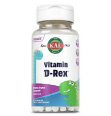 Vitamin D-Rex (KAL США) 90ct 400iu Bubble Gum