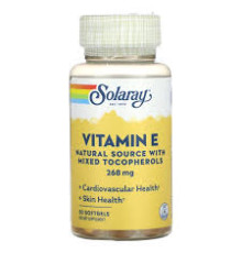 Vitamin E w Tocopherol (Solaray США) 50ct 268mg