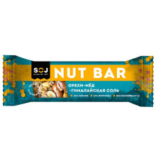 Батончик 'NUT BAR' 40гр ореховый  орехи-мед-морская соль /20