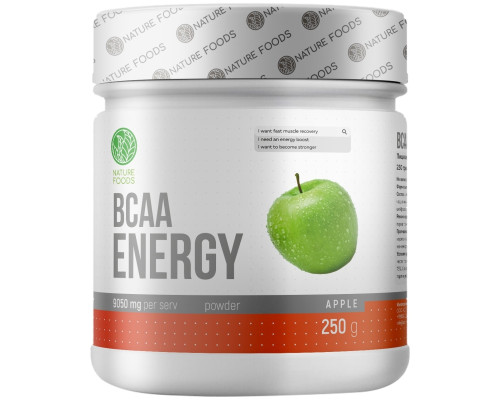 BCAA Energy (NATURE FOODS (Россия)) 250гр Яблоко