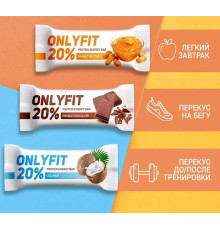 Упаковка Батончик Onlyfit 40гр глазированный в ассортименте (30)