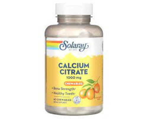 Calcium Citrate (Solaray США) 60ct 1000mg Orange