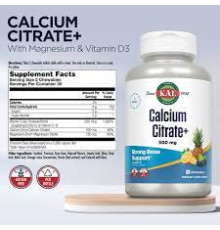 Calcium Citrate+ 60ct (KAL США) 500mg Mixed Fruit